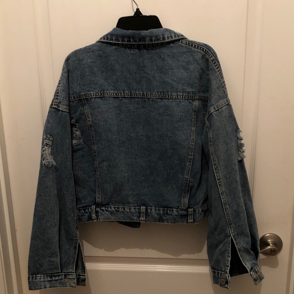 Sequin Embellished Denim Jacket - Picture 2 of 2